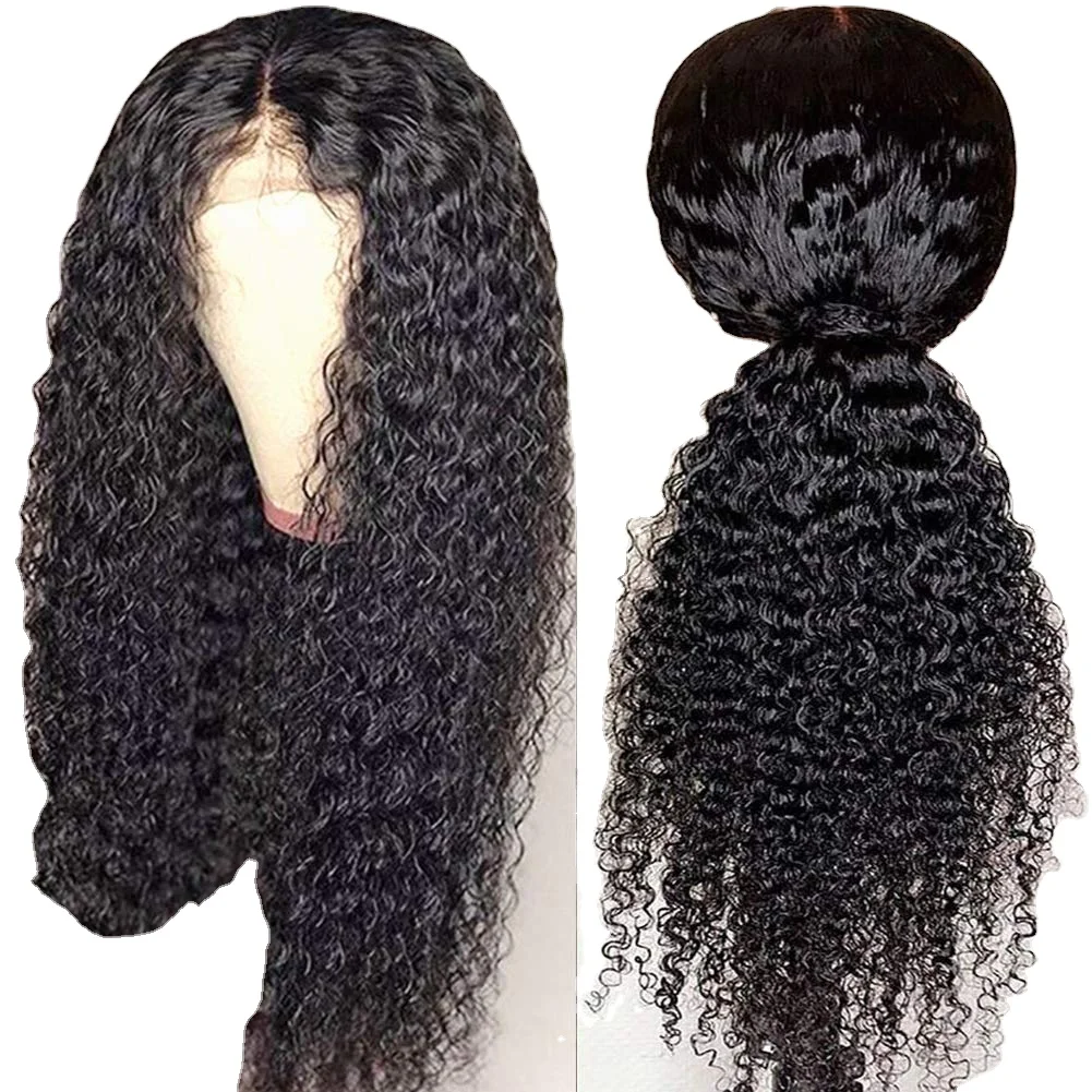 
 180% Density Wig Human Hair for Women, 10A Brazilian Hair Jerry Curly Transparent Lace Closure Wigs Pre Plucked  