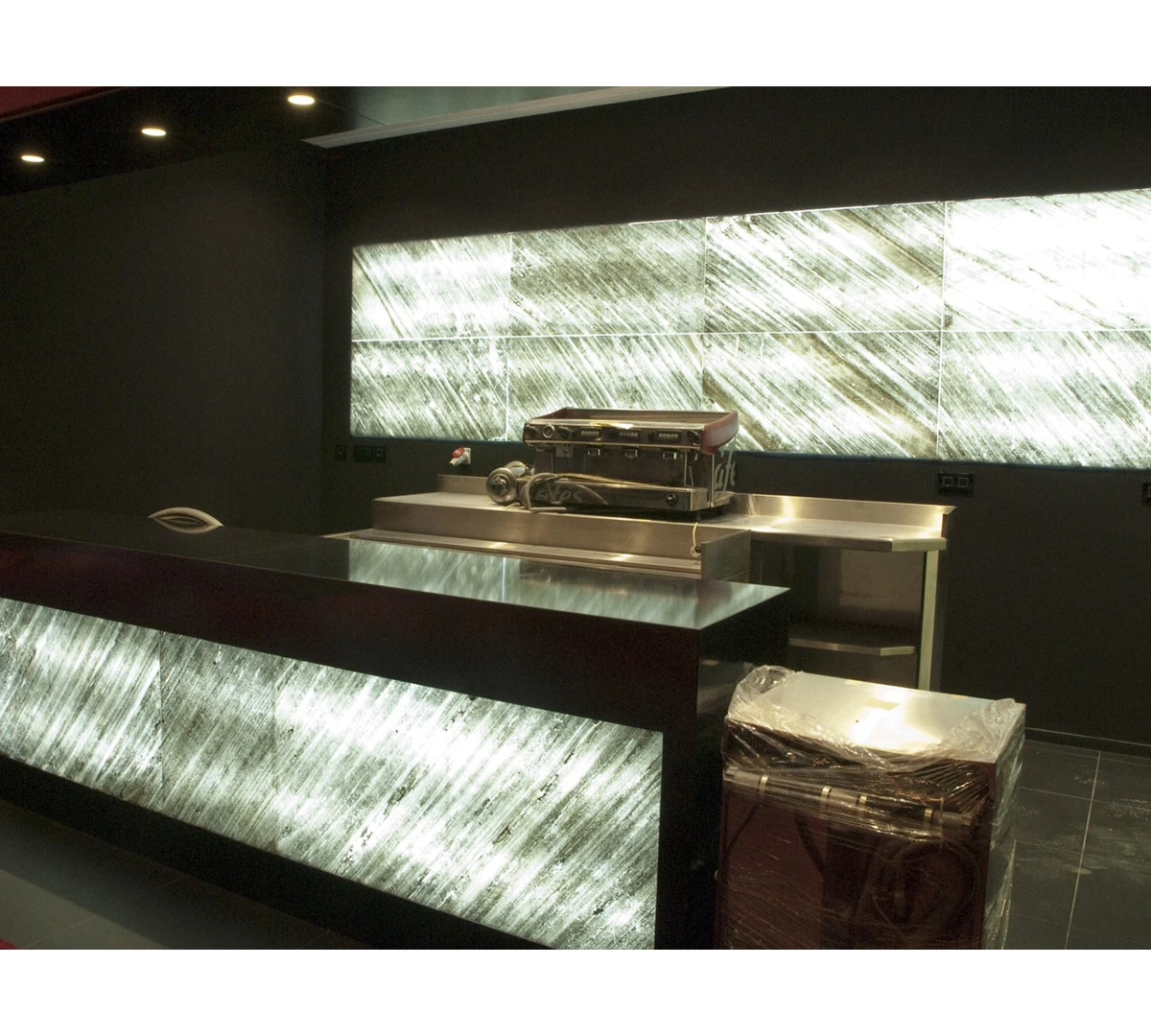 SHIHUI Natural 1-2mm Interior Decor Modern Ultra Thin Backlit Flexible Natural Flexible Stone Slab Tile for Dinning Room