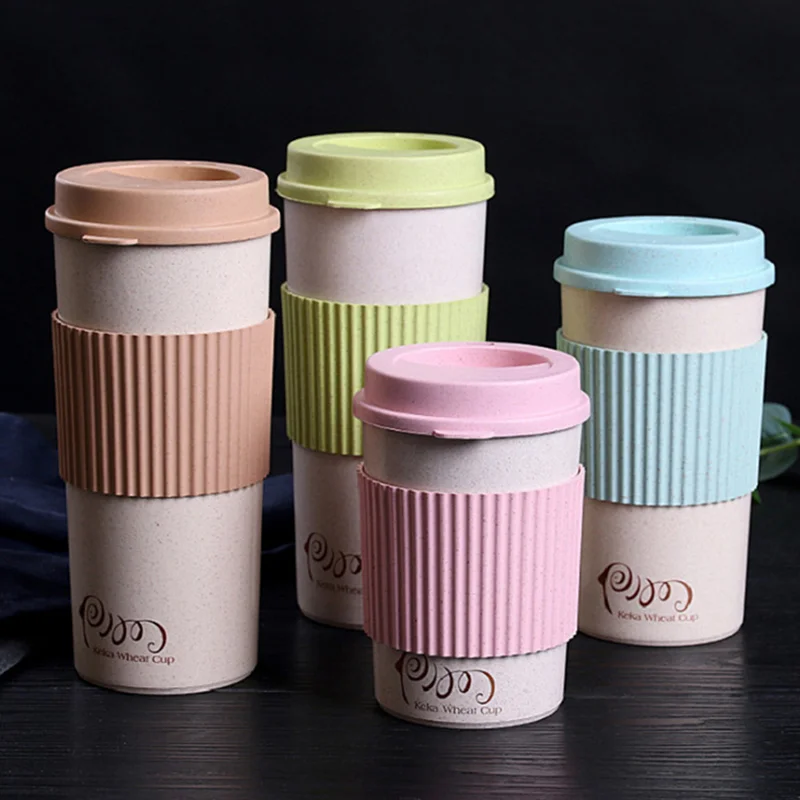 2020 CHUFENG HOT Sale 350ML&500ML Rice Husk Eco Friendly Reusable Coffee Cup Eco-Friendly Tea Mug