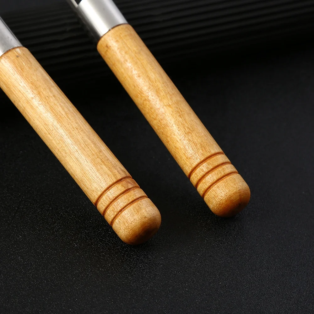 Wood Handle 3 PCS Sculpture Scraper Knife Carved Sludge Shaper Ceramic Pottery Clay Trimming Big Loop Tools Set