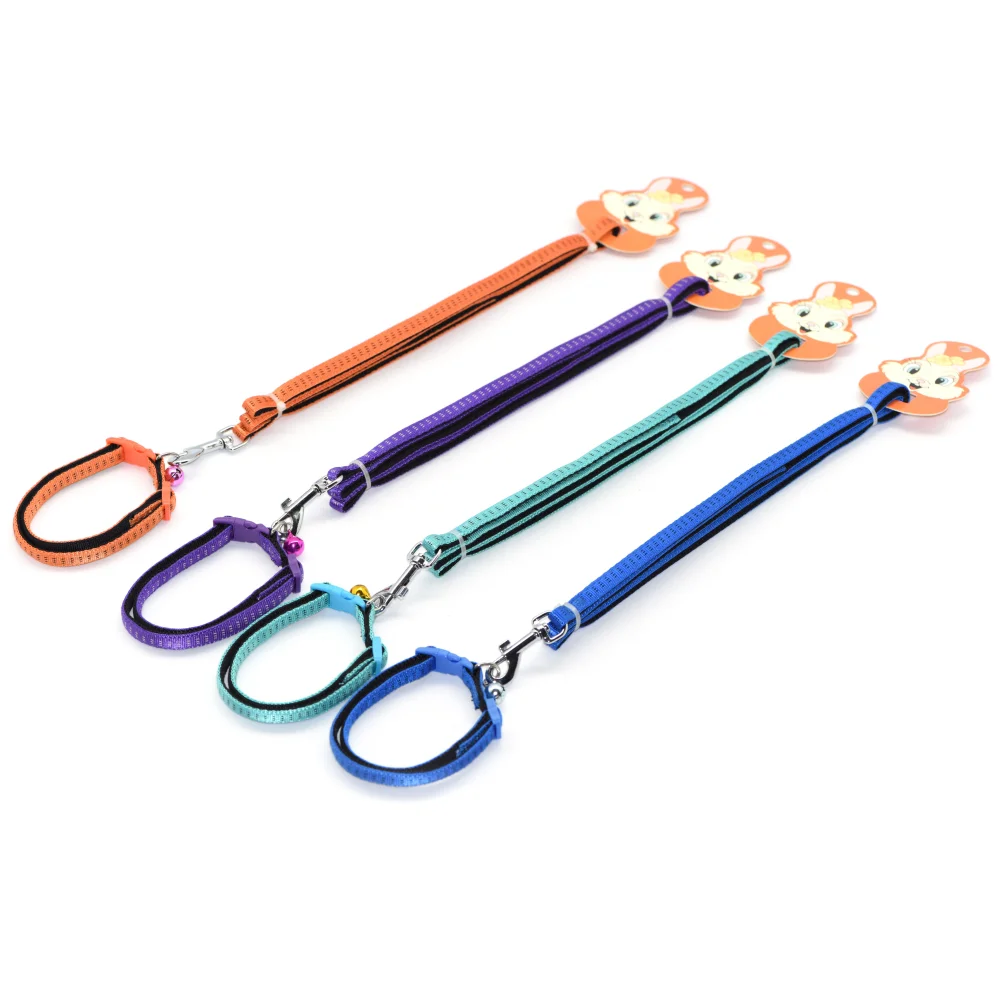 Factory wholesale Colorful Adjustable Mesh Nylon SBR foam collar leash set for small medium PET DOG
