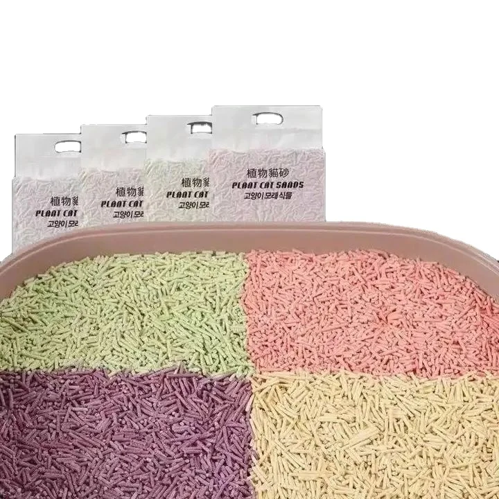 Cost-effective high factory price tofu cat litter sand 100% natural occuring material cat litter tofu flushable cats litter sand