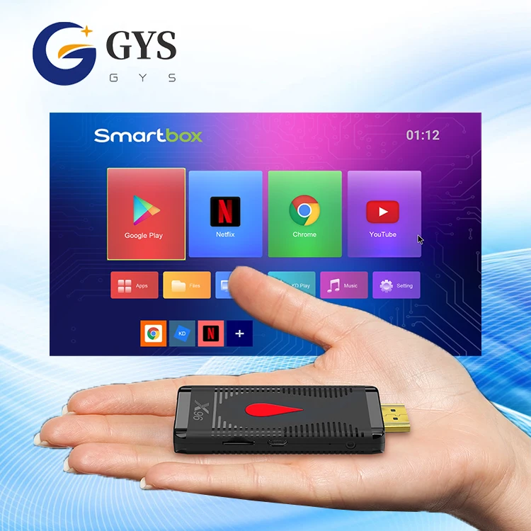 GYS Newest TV Stick Android 10.0 X96 S400 Allwinner H313 2GB/16GB 2.4 WiFi Set Top Box mini Size USB Smart Box Streaming Stick