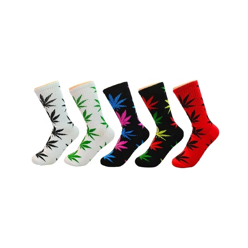 RL-B1055 bulk weed socks weed leaf socks weed sox