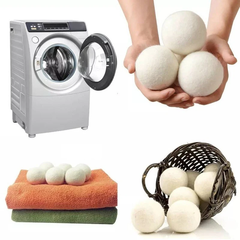 Trending Products 2025 New Arrives Bestseller Dryer Balls Laundry Ball Organic New Xl Pure 6 Pack Wool Zealand Sheep Wool