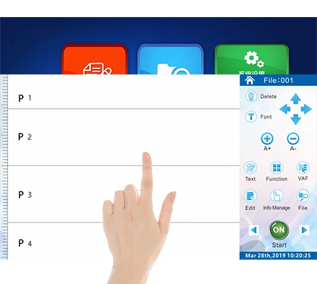 Large Character Nozzle Large Font Digital Tij 2.5 Inkjet Printer For Sponge Carton Paperboard Steel Plate Wood Tile Leather