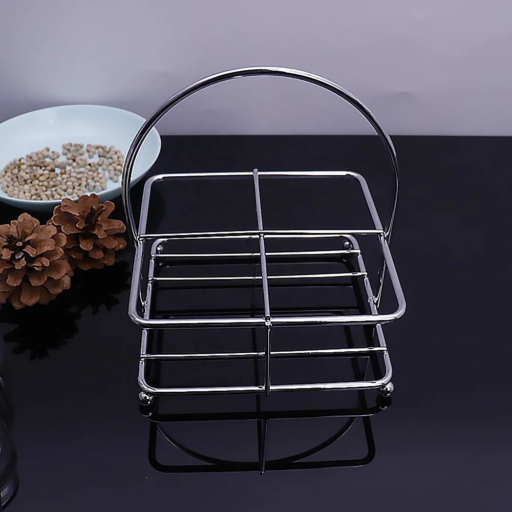 4 Pack Spice Jars Condiment Bottle with Organizer Rack ,Acrylic Countertop Herb and Spice Rack Organizer