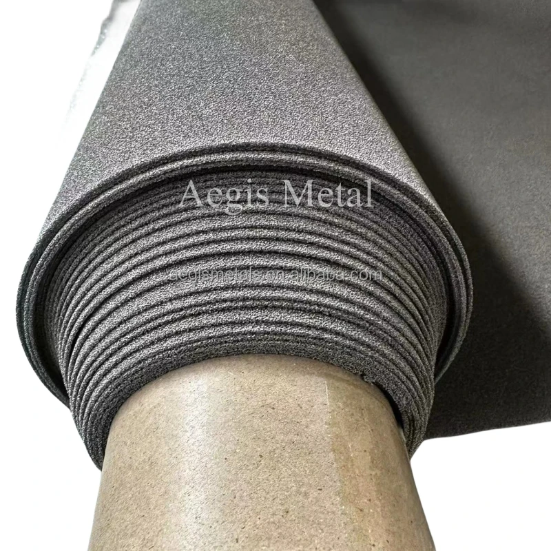 0.6-2.7mm thick Metal foam best open cell titanium foam custom Ti /nickel three-dimensional hole foam