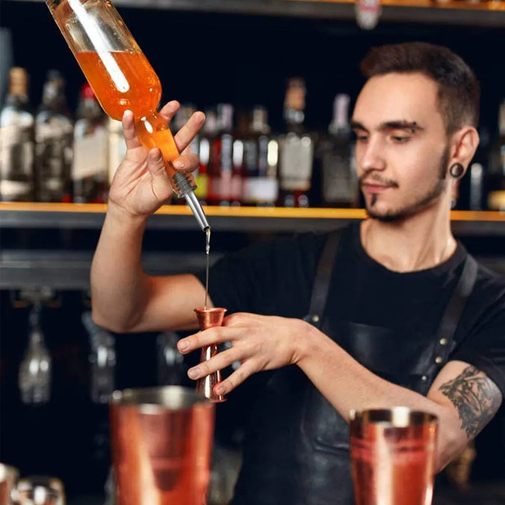 Factory Rose Gold Color Plating stainless steel slow flow oil liquor bottle spout wine aerator pourer dispenser wine pourer