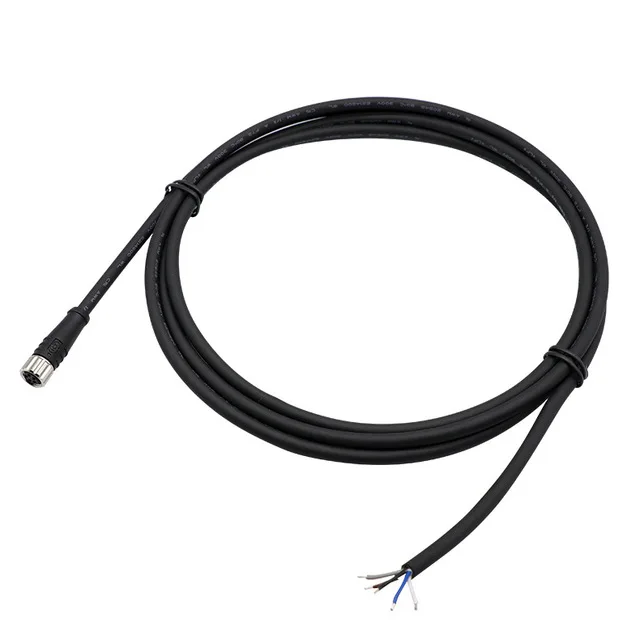 Factory manufacture 3 4 5 6 8 pin M8 M12 cable electric wire connector