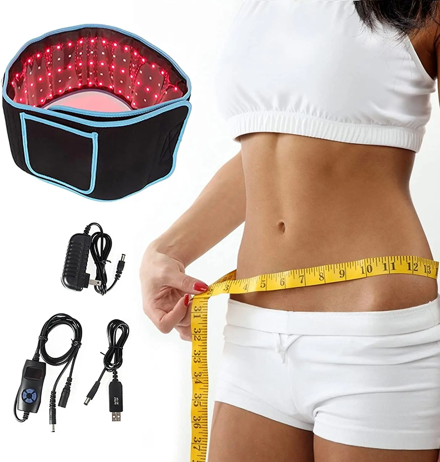 
Wholesale Versatile Pain Relief Weight Loss Light Belt 660nm 850nm Red Light Therapy Wrap Belt 