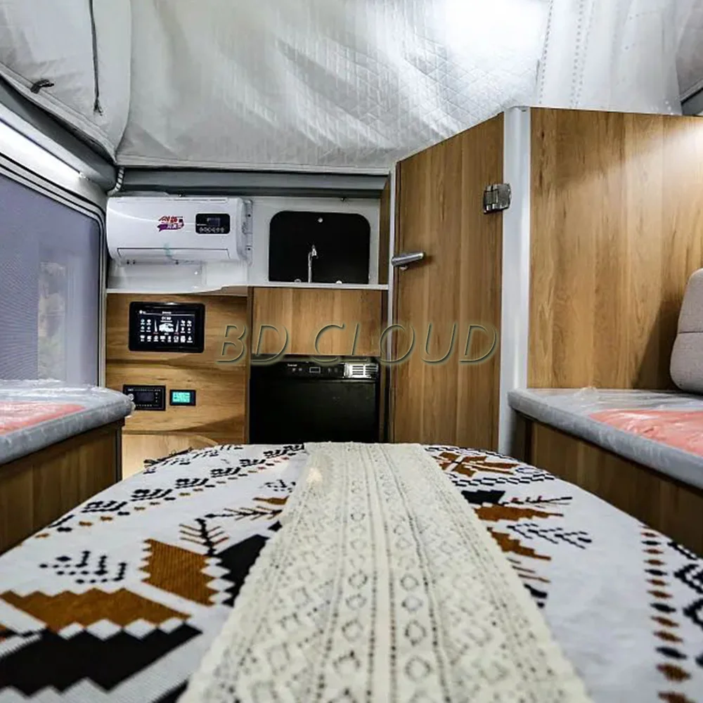 BD Cloud 2024 Travel RV Galvanized Steel Profile with Pickup Slide Truck Camper Fiberglass Aluminium Foldable Slide Truck Camper