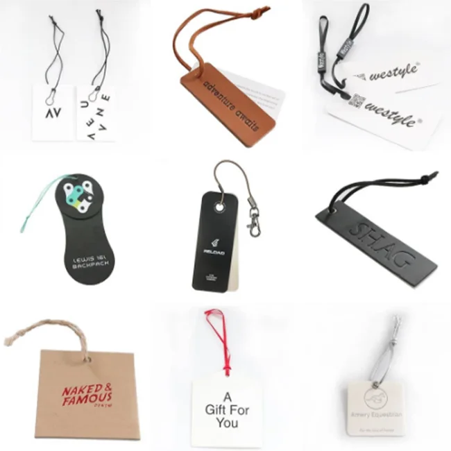 Подарочная обувь, переработанные мешки для одежды, Цветные Пользовательские логотипы, бумажные этикетки для одежды, подвесная бирка