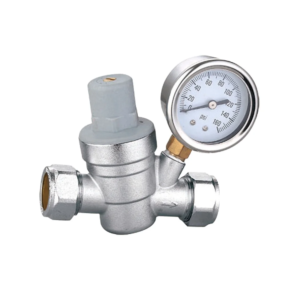 Индивидуальный кованый бессвинцовый латунный регулируемый клапан сброса давления воды с наружной резьбой