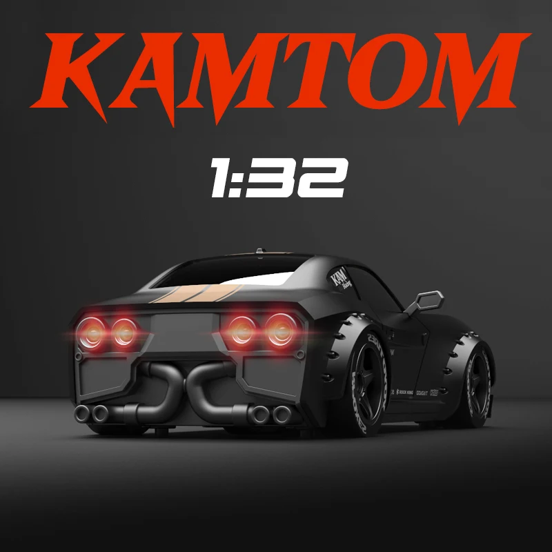 4WD 30Km/h High-Speed RC Car 1:32 Classic Muscle Car Model Full Scale Remote Control Toys ESP Gyroscope Lighting Car Hobby Gifts