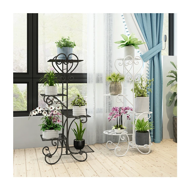 Hot Sale Pot Frame Ceramic Pots For Plants Metal Flower Stand Garden Container Supports Rack