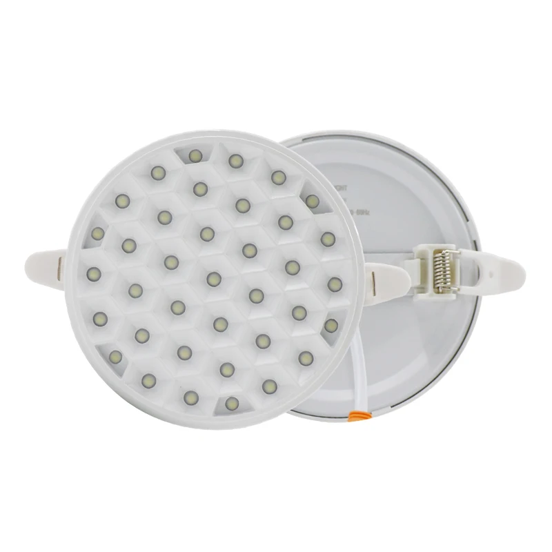 Zhongshan beehive 10w 18w 24w 36w slim round surface backlit led ceiling panel light