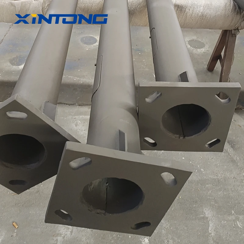 XINTONG Customizable 7 Meter Galvanized Single Arm Street Light Pole