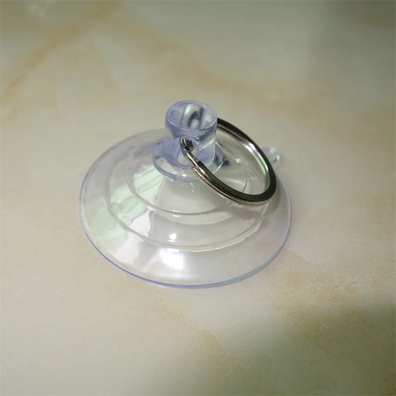 Factory price Professional design Customized Strong Vacuum Sucker Saugnapf PVC/Silicone/Rubber Suction Cup with Metal Ring