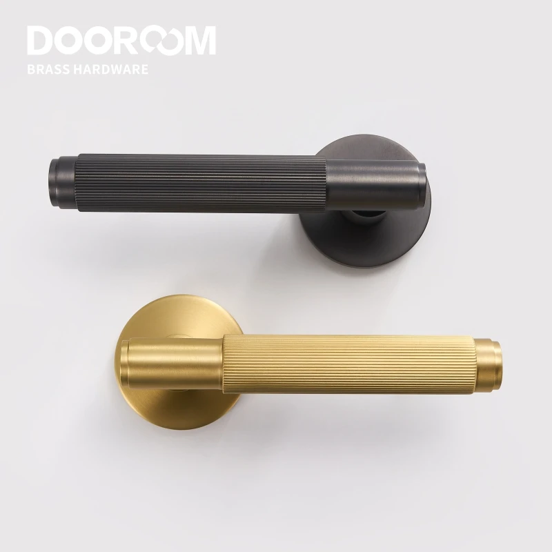  Дверная ручка Dooroom латунный рычаг для внутренней двери спальни ванной комнаты Набор фиксаторов замки приватных проходов трубчатая защелка прямое открытие большого