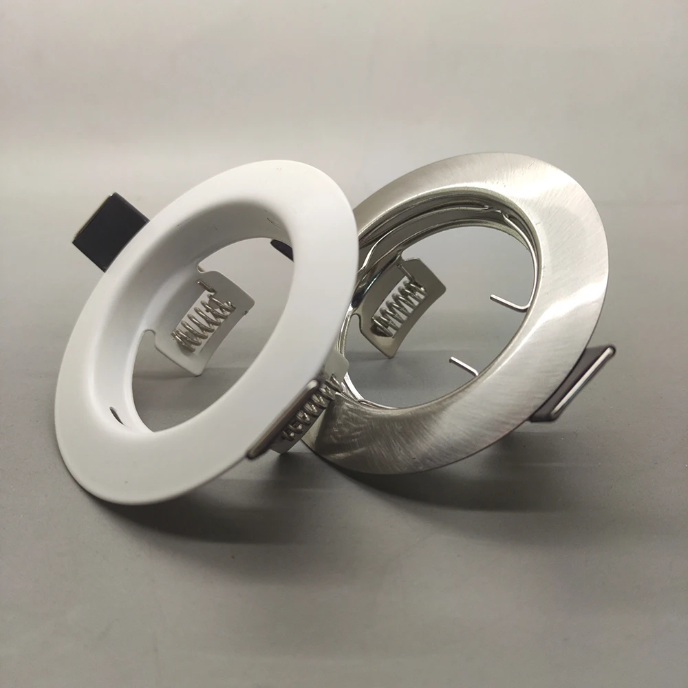 Factory aluminum iron round square lighting fixture gu10 led module mr16 spot light Fitting Frame