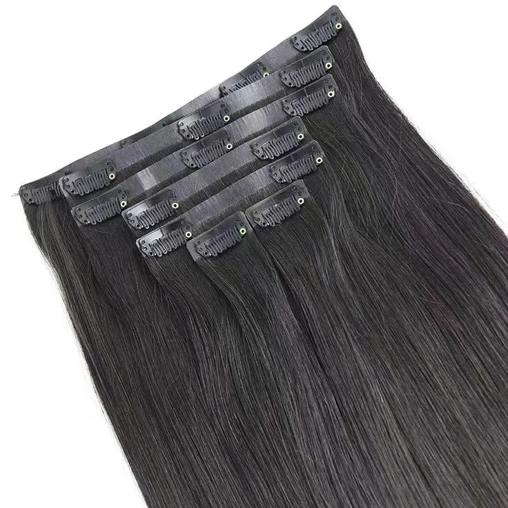 100% Russian Human Remy Hair Clip ins Wholesale Invisible Seamless Clip in Hair Extension virgin human Hair extension
