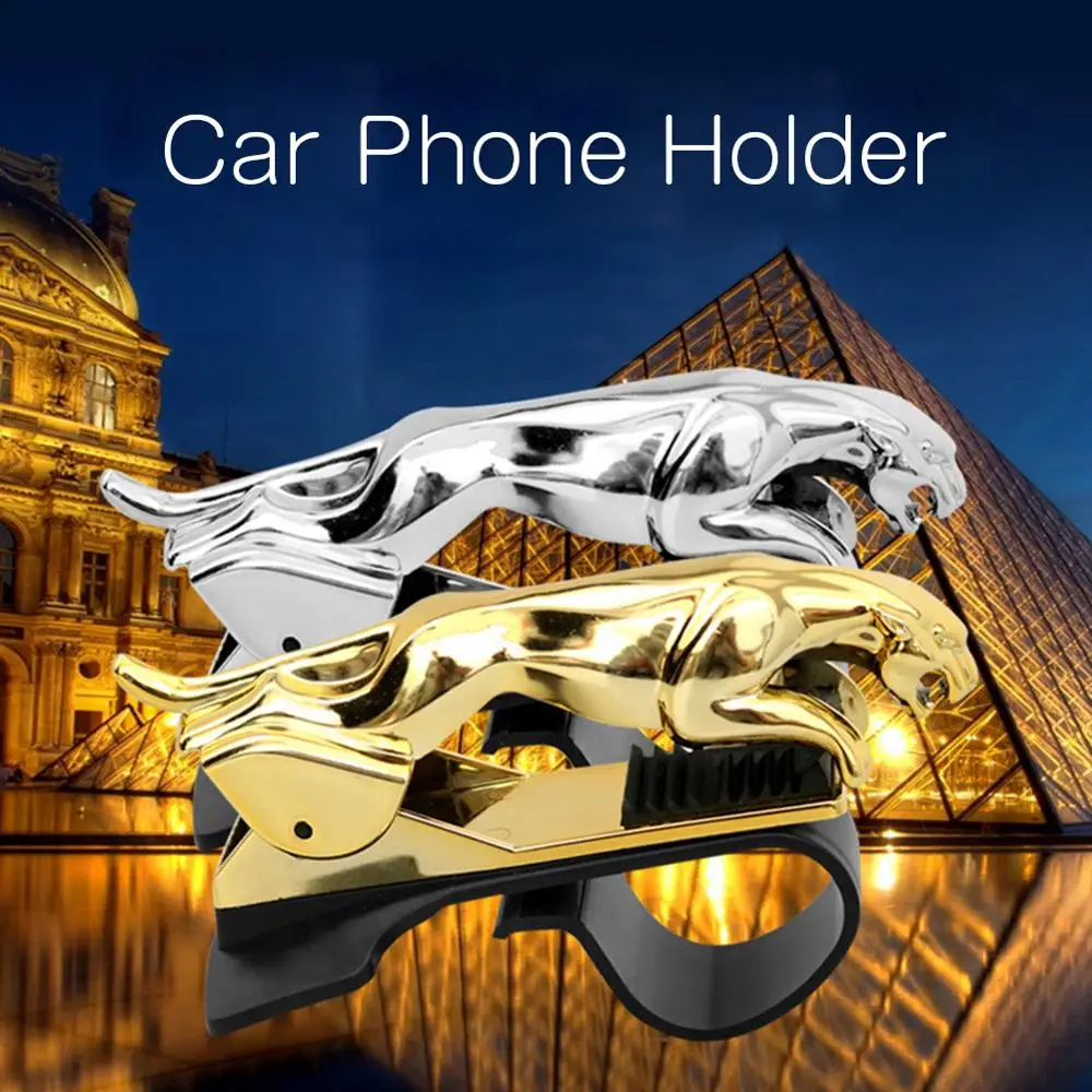 Car Phone Holder Leopard Cheetah 360 Degree GPS Navigation Dashboard Phone Holder For iPhone 8 Plus XS XR 11 Por MAX S10 Mate30