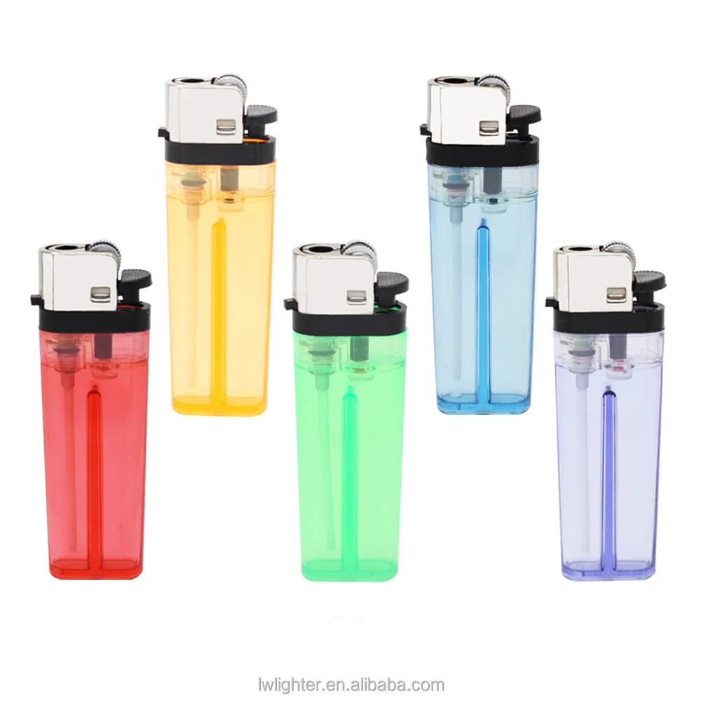 Good adjustable flame classic crystal gas plastic grinding wheel low price lighters