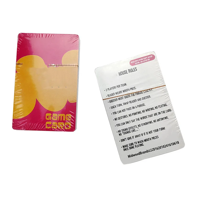 Горячие продажи игра карты семья друг вечерние уникальный карточные игры, что вам принимать о ultimate угадать карточная игра
