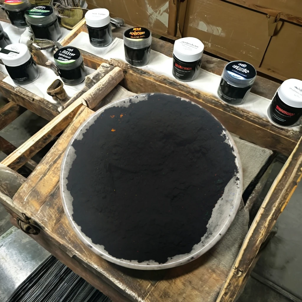 Iron Oxide Black Pigment Coating and Leather Pigments in Powder Form for Paint Brick Tile Coloration Featuring Fe2O3