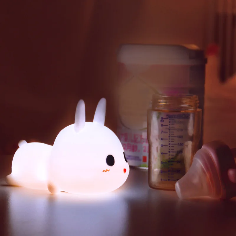Vofull Dimmable Wireless Sensor Romantic Gift Small Anime Cartoon Baby Silicone Rechargeable Night Light