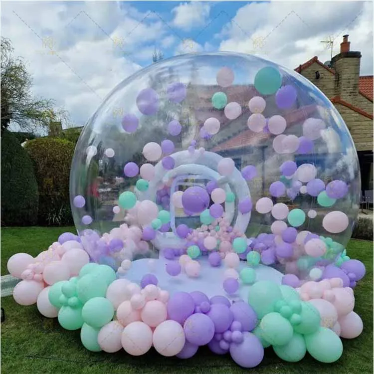 Inflatable Bubble House PVC Clear Camping Bubble Tent with Air Blower Outdoor 3M