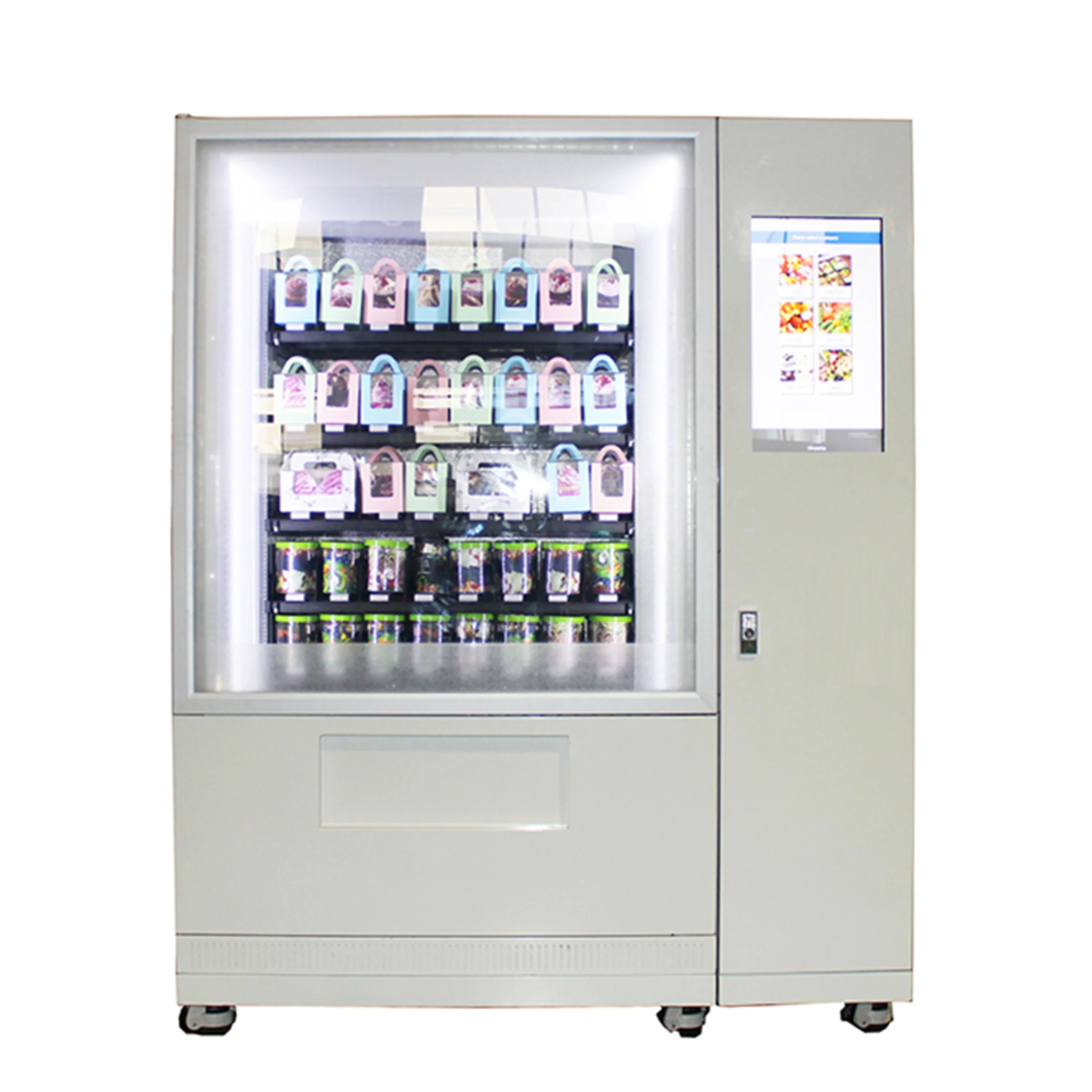 Laptop smartphone automatic vending kiosk machine with touch screen