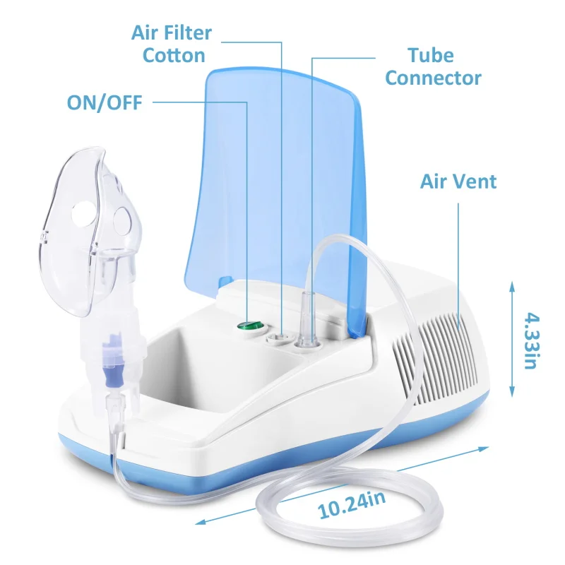 Household Medical Nebulizer for Breathing Portable Nebulizers Machine for Adults and Kids