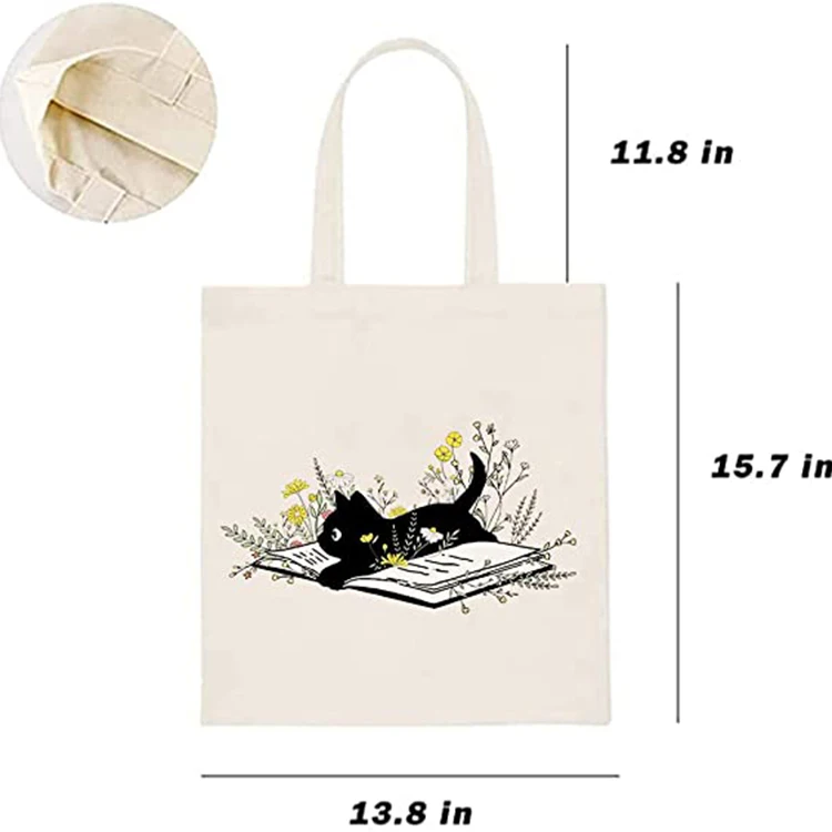 Хит продаж, Экологически чистая хлопковая Холщовая Сумка-тоут с индивидуальным печатным логотипом