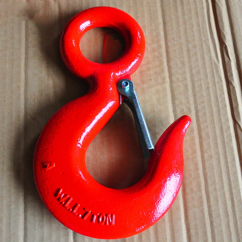 Rigging manufactured lifting 320a lifting eye hoist hook with safety latch