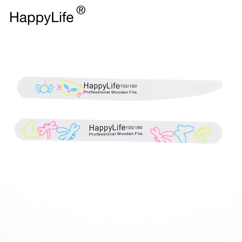 Professional Factory Disposable Zebra Beauty Salon Manicure Products Finger Luminous Nail File