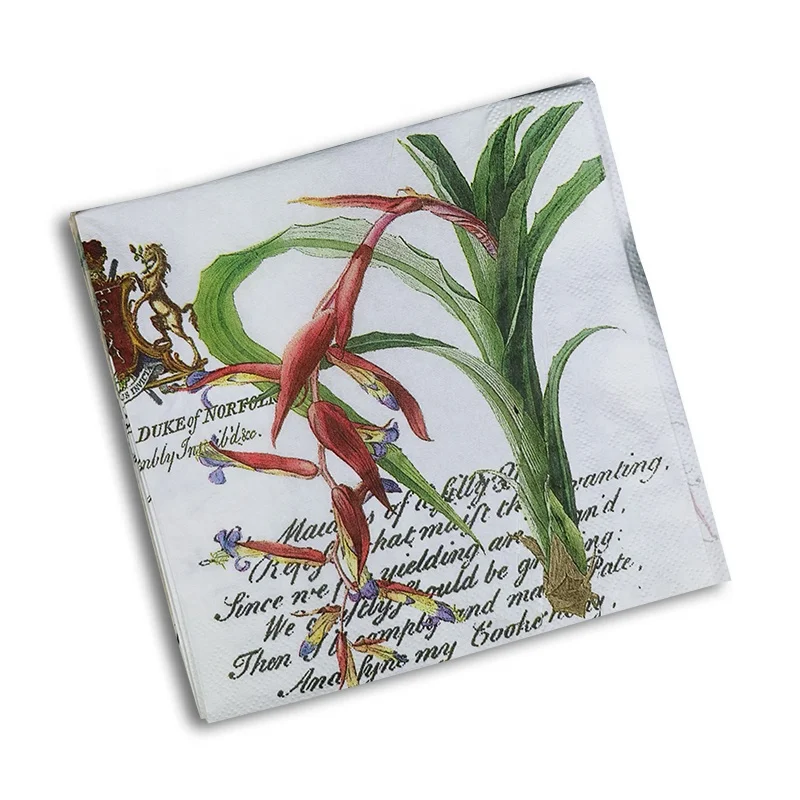 
Restaurant cocktail dinner napkin shape napkin 