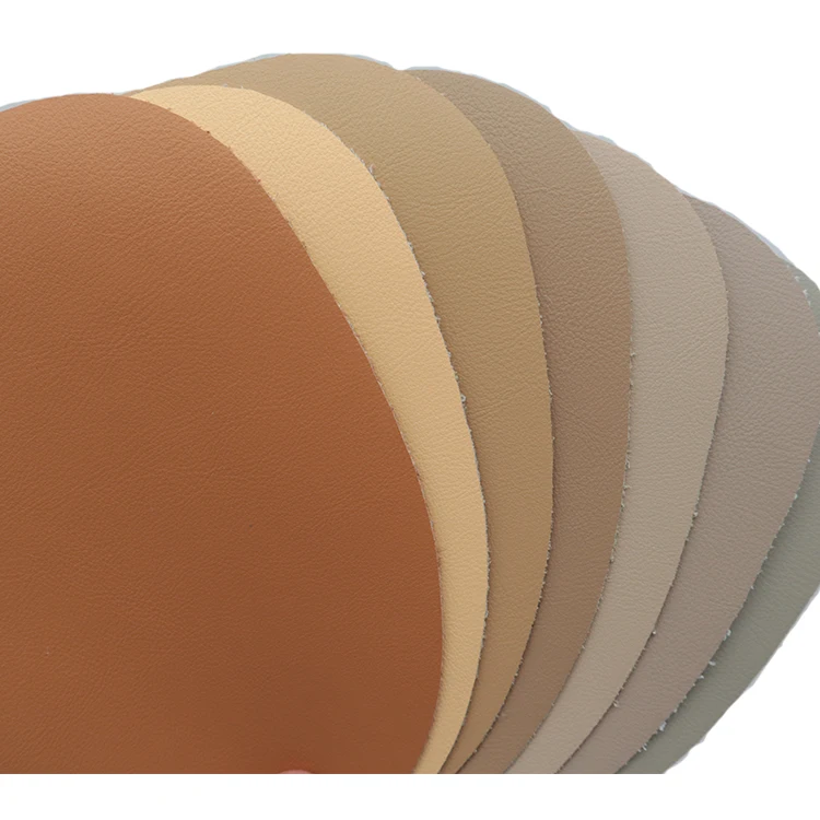 cow leather alternative 58% bovine fiber regenerated leather GRS certified recycled genuine leather for bags shoes sofa