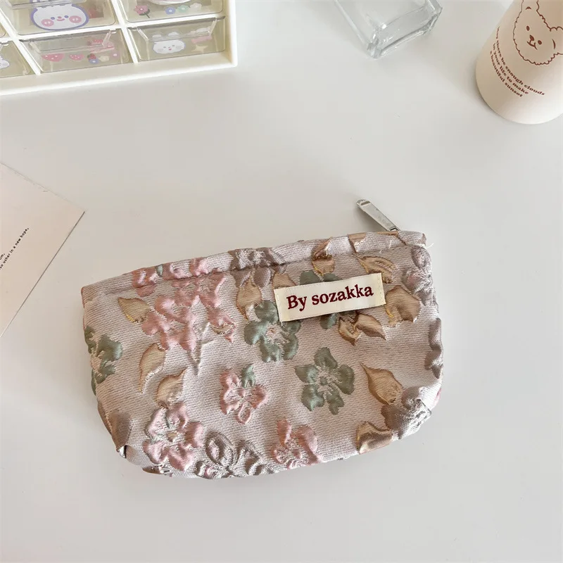 Custom Logo Design Makeup Organizer Pouch Cosmetic Toiletry Travel Bag Makeup Bag