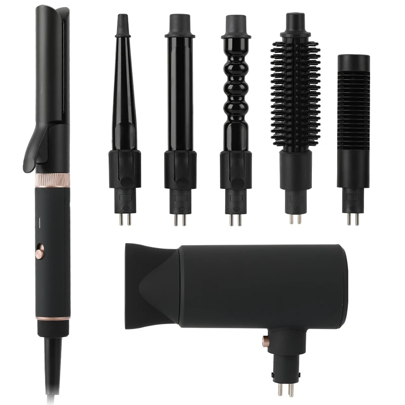 7 IN 1 Multifunction Flat Iron Hair Straightener Hair Styling Tools