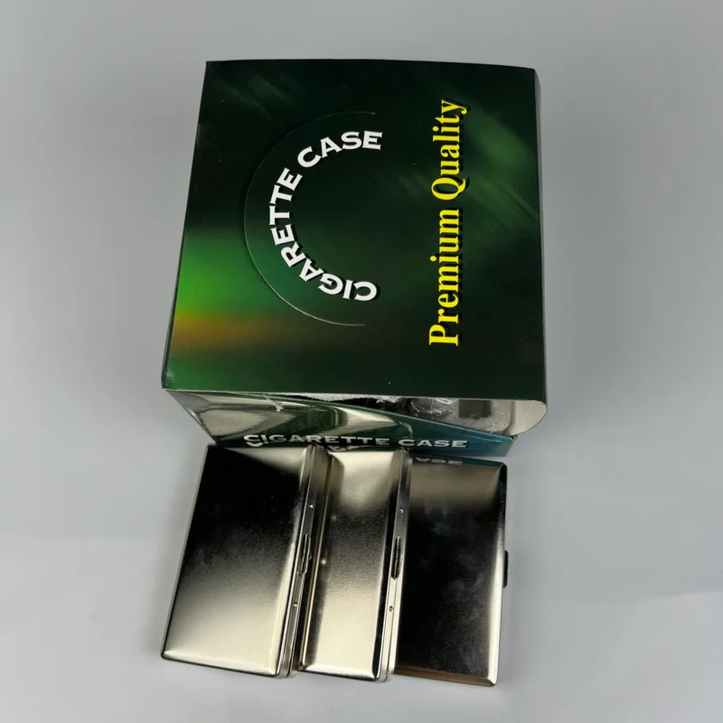 waterproof silver portable metal cigarette case Customized cigarette packs can be designed