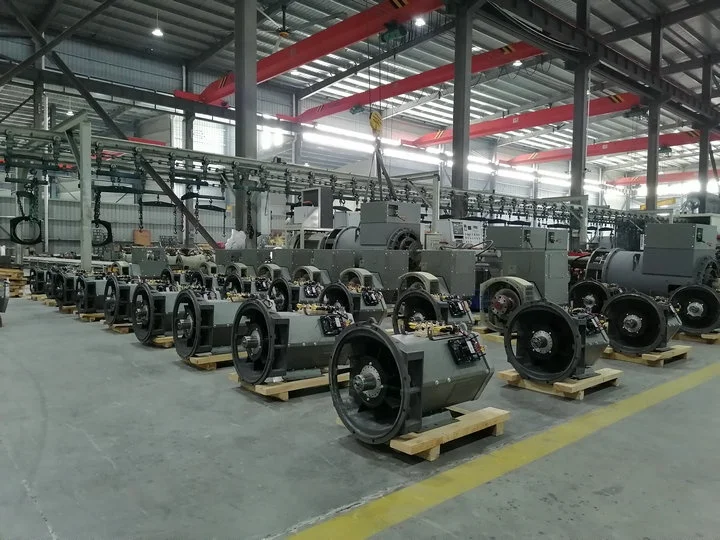 Power 1500rpm 50Hz 30KW brushless AC synchronous generator head 37.5kvaS three-phase double bearing diesel generator