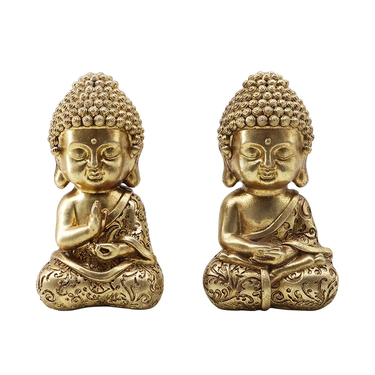 Supplier Wholesale Tabletop Small Buddha Figurines Resin Buddha Statue  For Home Decoration