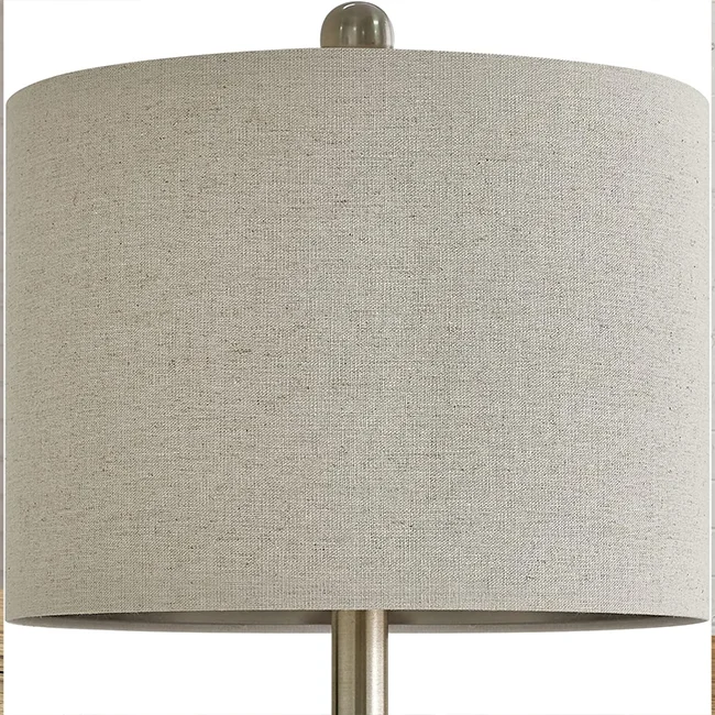 Beside Lamp Modern Ceramic Decorative Bedroom LED soft light white woven circular lampshade table lamp