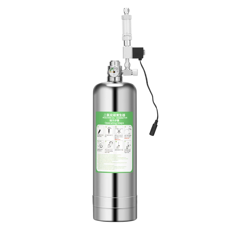304 Stainless Steel Safe explosion-proof Aquatic tank carbon dioxide cylinder suit fish tank DIY gas cylinder CO2 Generators