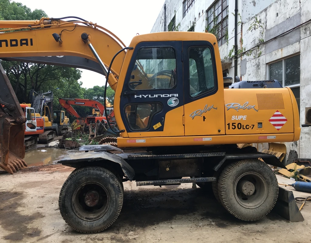 Used Hyundai R150W-7 Wheel Excavator for sale