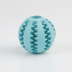 Manufactory Directly Selling Ellipse Dog Toys Bouncing Ball Rubber Dog Chewing Ball For IQ Training