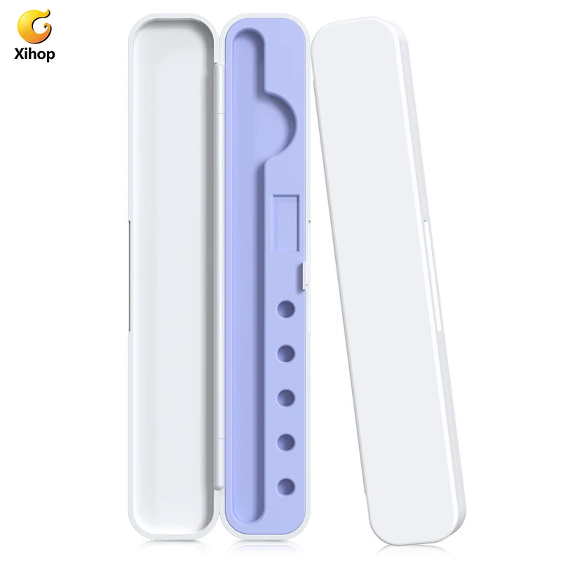 Xihop 2022 Customize Logo Sublimation Cute 3d Plastic Sleeves Storage Box Silicone Pen Cover Case for Apple Pencil 1 2