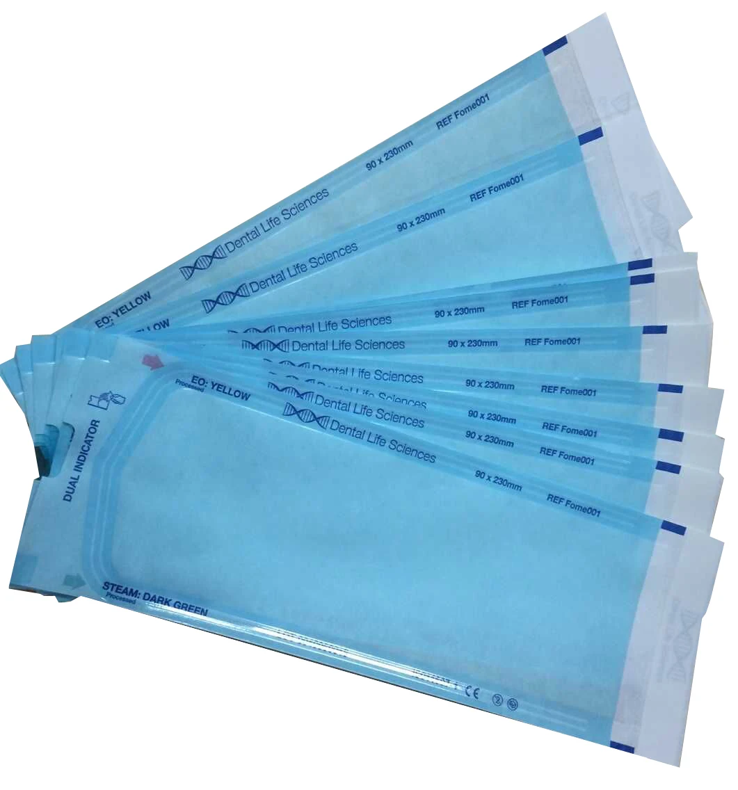 Dental Sterilization Self Sealing Transparent Medical Packaging Pouch